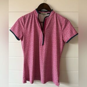 Fairway & Greene Women’s S Golf Mock Neck Zip Top